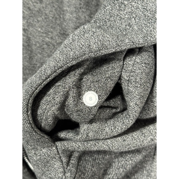 Lululemon Scuba Hoodie Jacket Light Cotton Fleece Full Zip‎ Heathered Black - Picture 8 of 14